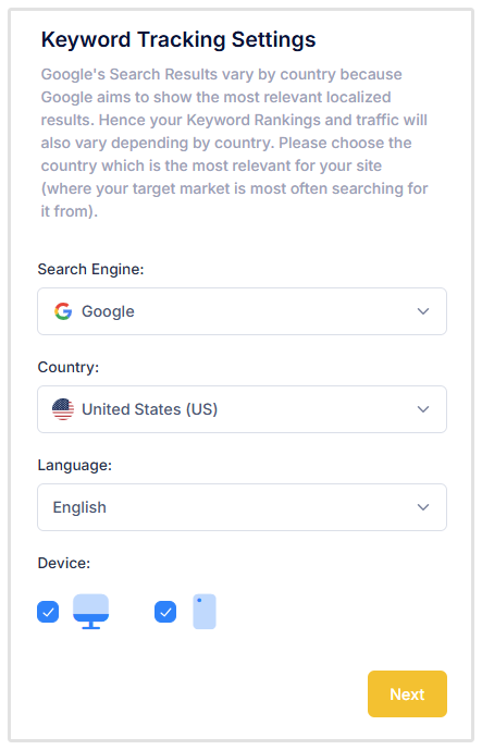 Keyword Tracking